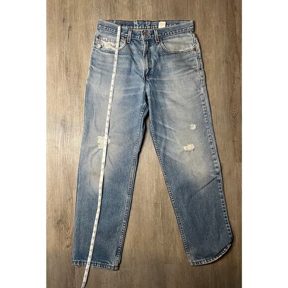 Vintage 80s Men's Levi's 505 Distressed 32x30 Grunge Relaxed Thrashed Casual USA - Picture 6 of 6